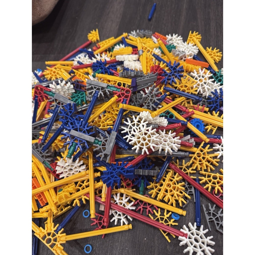 527 K'NEX RODS CONNECTORS Mixed Bulk Lot Replacement Parts KNEX Organized - Picture 7 of 10